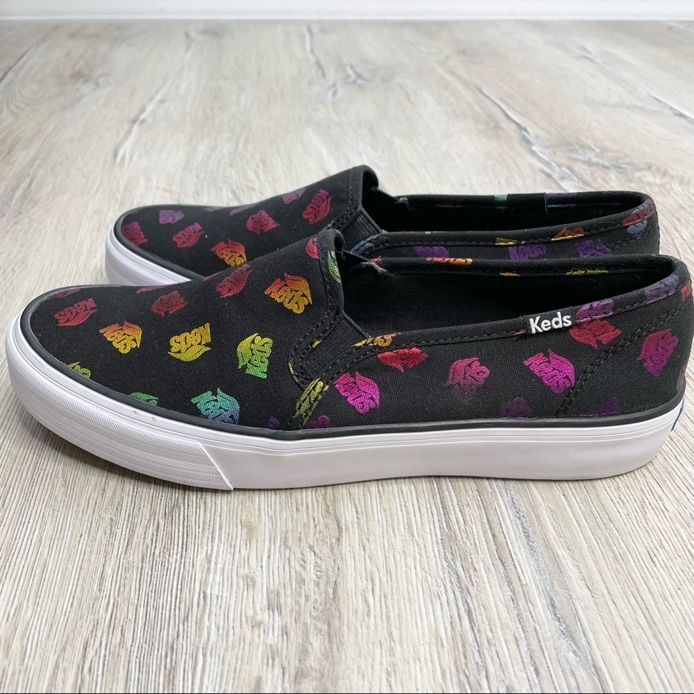 Keds Double Decker Wave Printed Slip On Sneakers Sz 7 NWOT - Picture 9 of 11